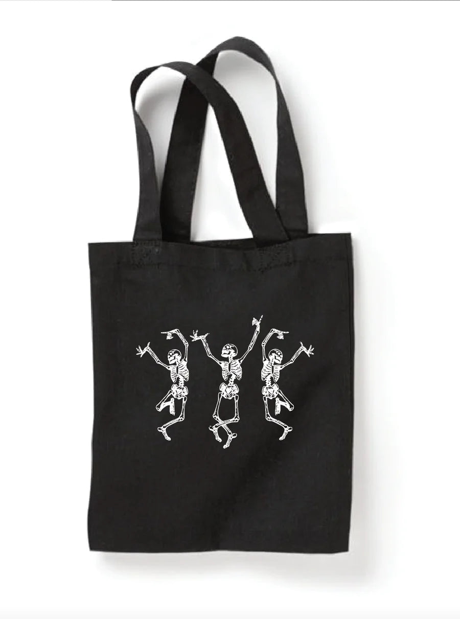 Halloween Tote Bag | Dancing Skeletons