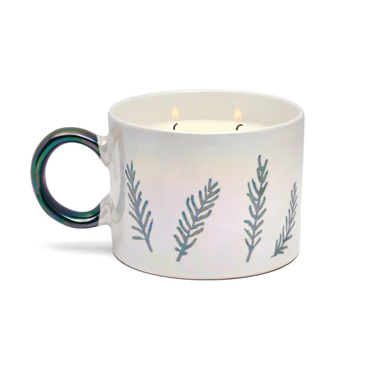 Cypress & Fir 8 oz | White Ceramic Mug Candle