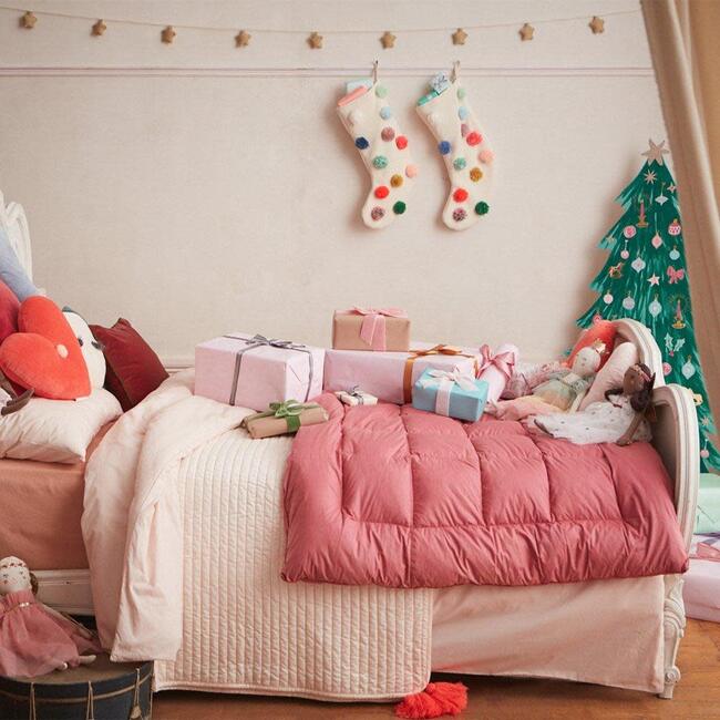 Knitted Pom Pom Stocking