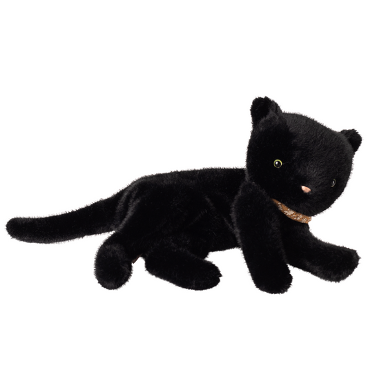 Sleeping Kitten Plush | Medium Black
