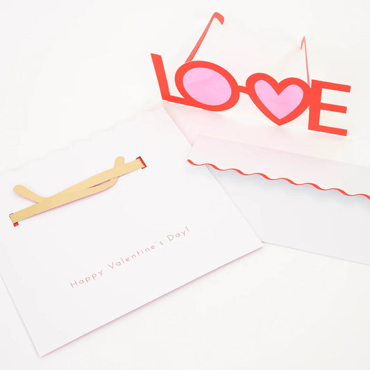 Valentine Cards With Glasses