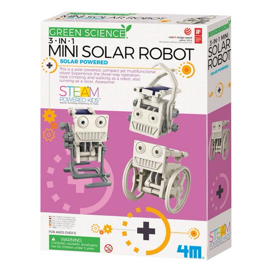 Mini Solar Robot 3-In-1 DIY Science Project
