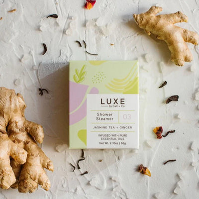 Luxe Shower Steamer | Jasmine Tea + Ginger