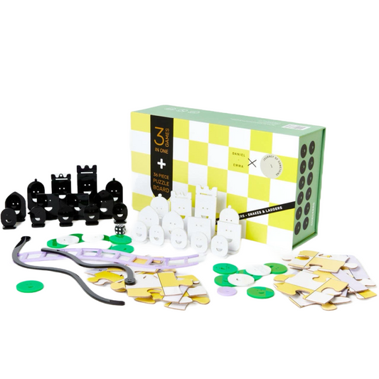 3 in 1 Game Set | Chess, Checkers, Snakes & Ladders