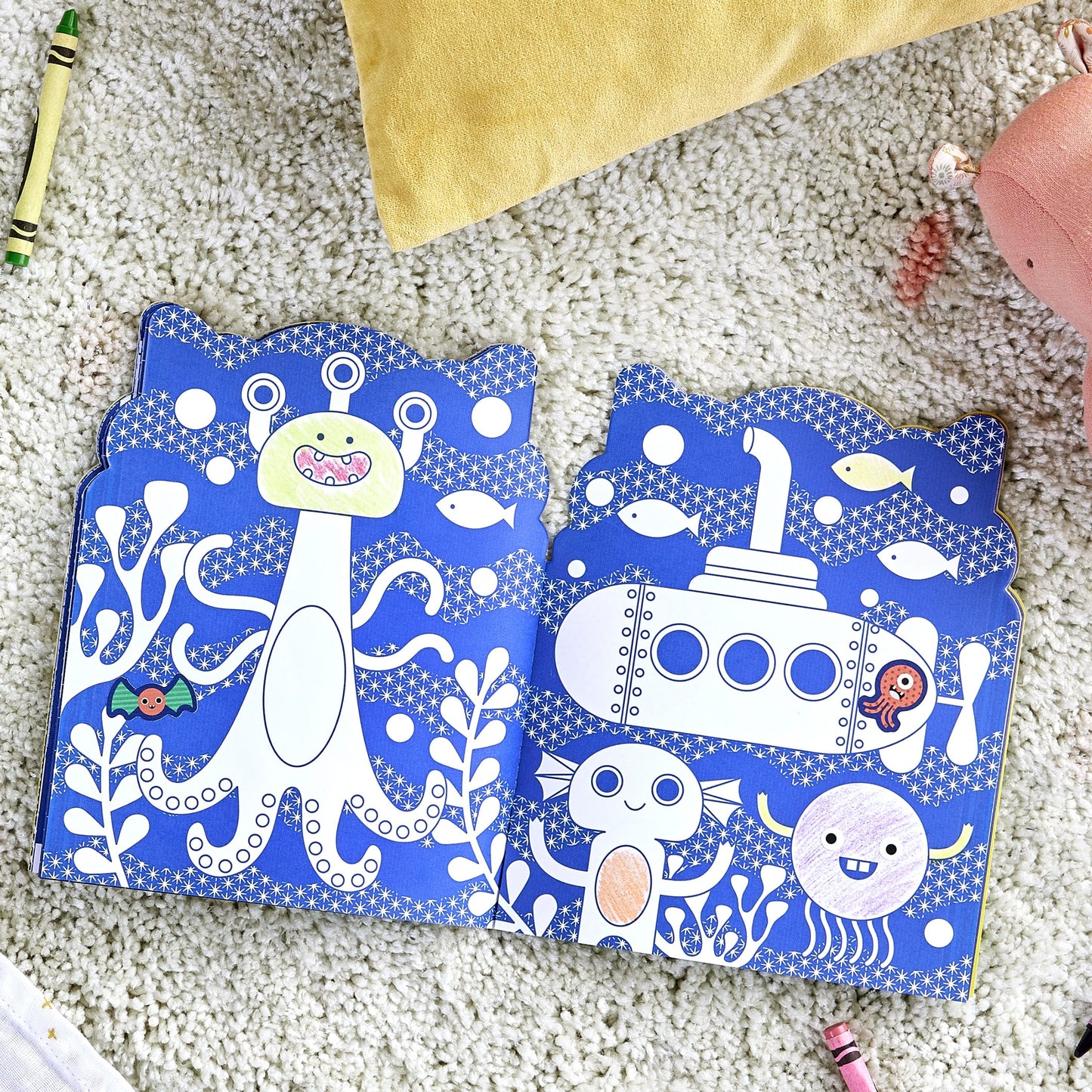 Coloring Book + Stickers | Monsters