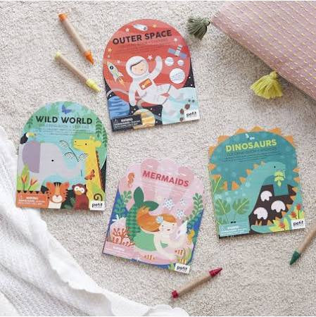Coloring Book + Stickers | Wild World