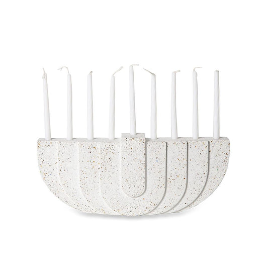 Menorah | White Terrazzo