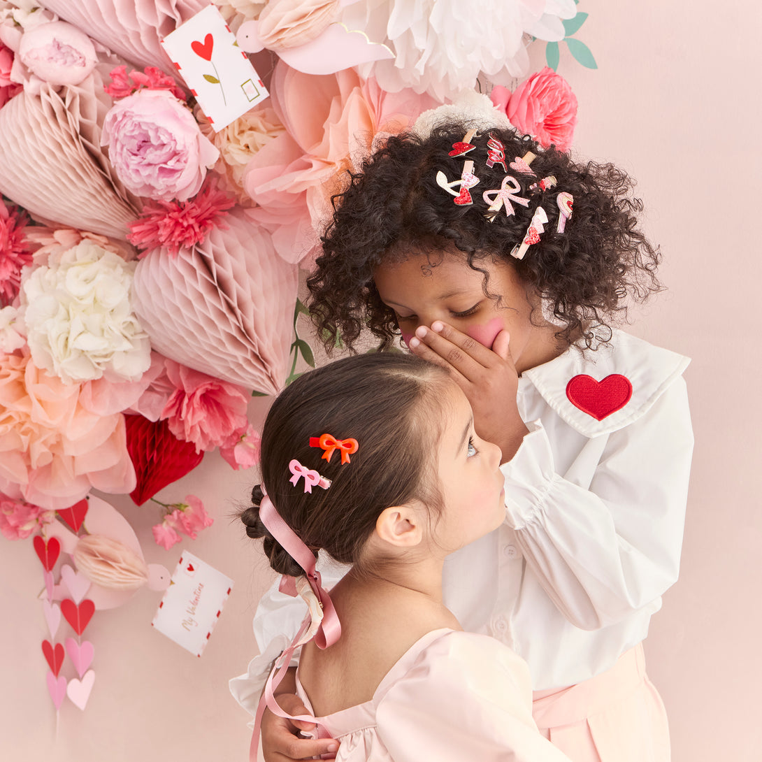 Valentine’s Bow Hair Clips