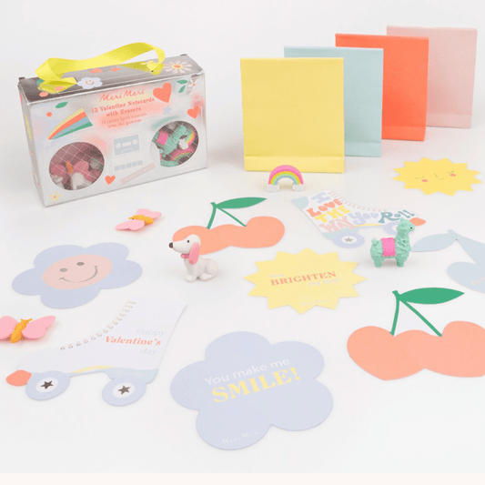 Boom Box Valentine Cards & Erasers | Set of 12