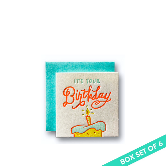 Birthday Cake Tiny Cards | Boxed Set of 6