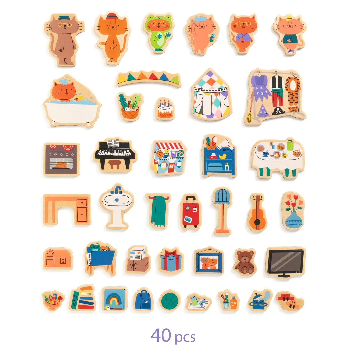 InZeHouse Two-Sided Magnetic Animal Activity Tin