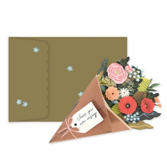 Bouquet Die-Cut Pop-Up Card