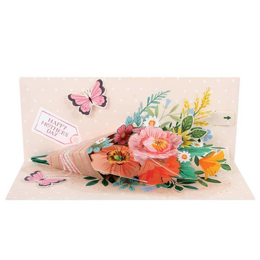 Happy Mother's Day Floral Bouquet Pop-Up Card
