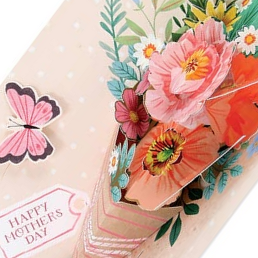 Happy Mother's Day Floral Bouquet Pop-Up Card