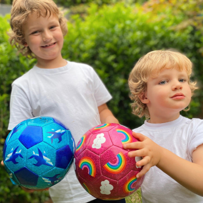 Glitter Soccer Ball | Rainbow