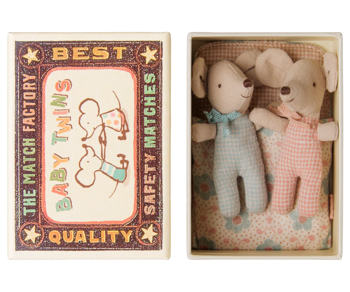 Twins Baby Mice In Matchbox | Checker