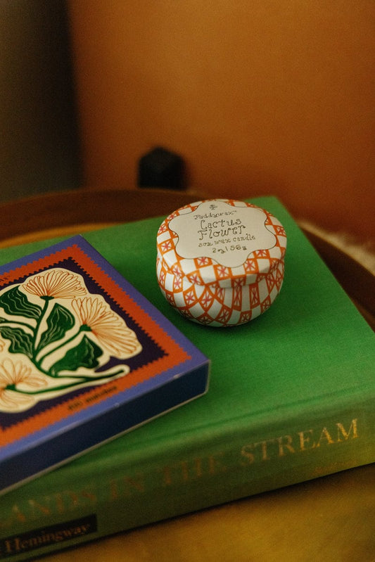 Tiny Candle Tin | Cactus Flower