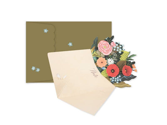 Bouquet Die-Cut Pop-Up Card