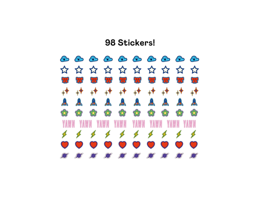 Mini Nail Art Sticker Sheet | Clean Beauty for Kids + Tweens