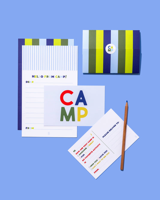 Camp Tri-fold Notes | Blues