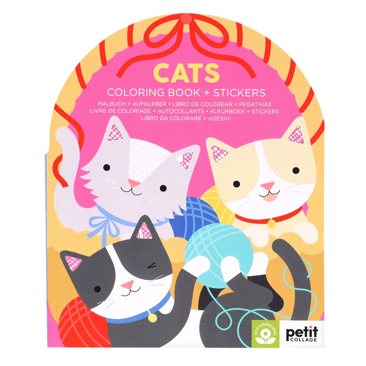 Coloring Book + Stickers | Cats