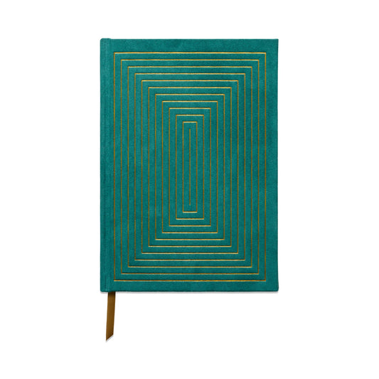 Hard Cover Suede Cloth Journal | Linear Boxes