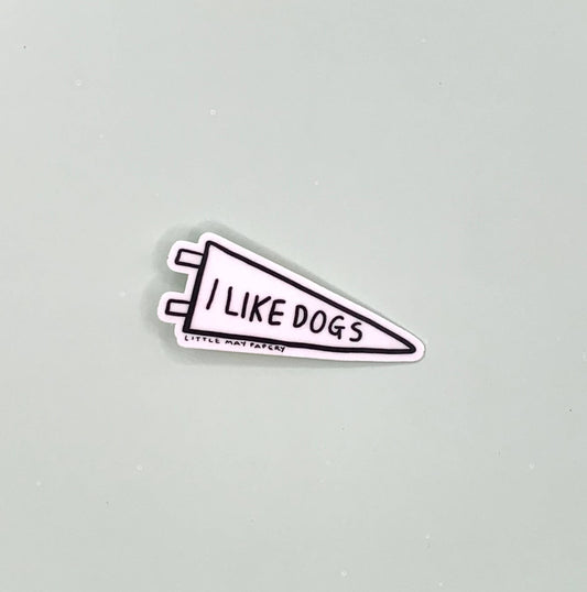I Like Dogs Vinyl Sticker
