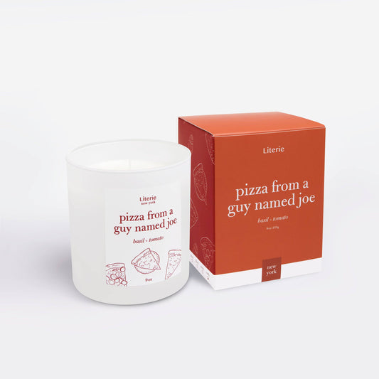 Pizza From A Guy Named Joe Candle