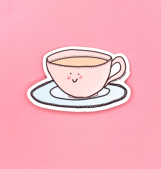 Cup of Tea Vinyl Sticker
