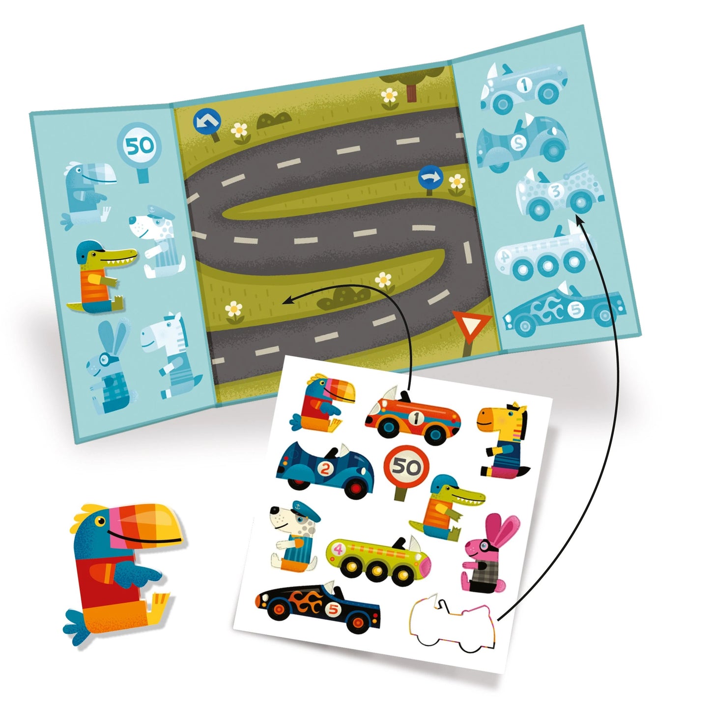 Cars | Toddler Repositionable Sticker Activity