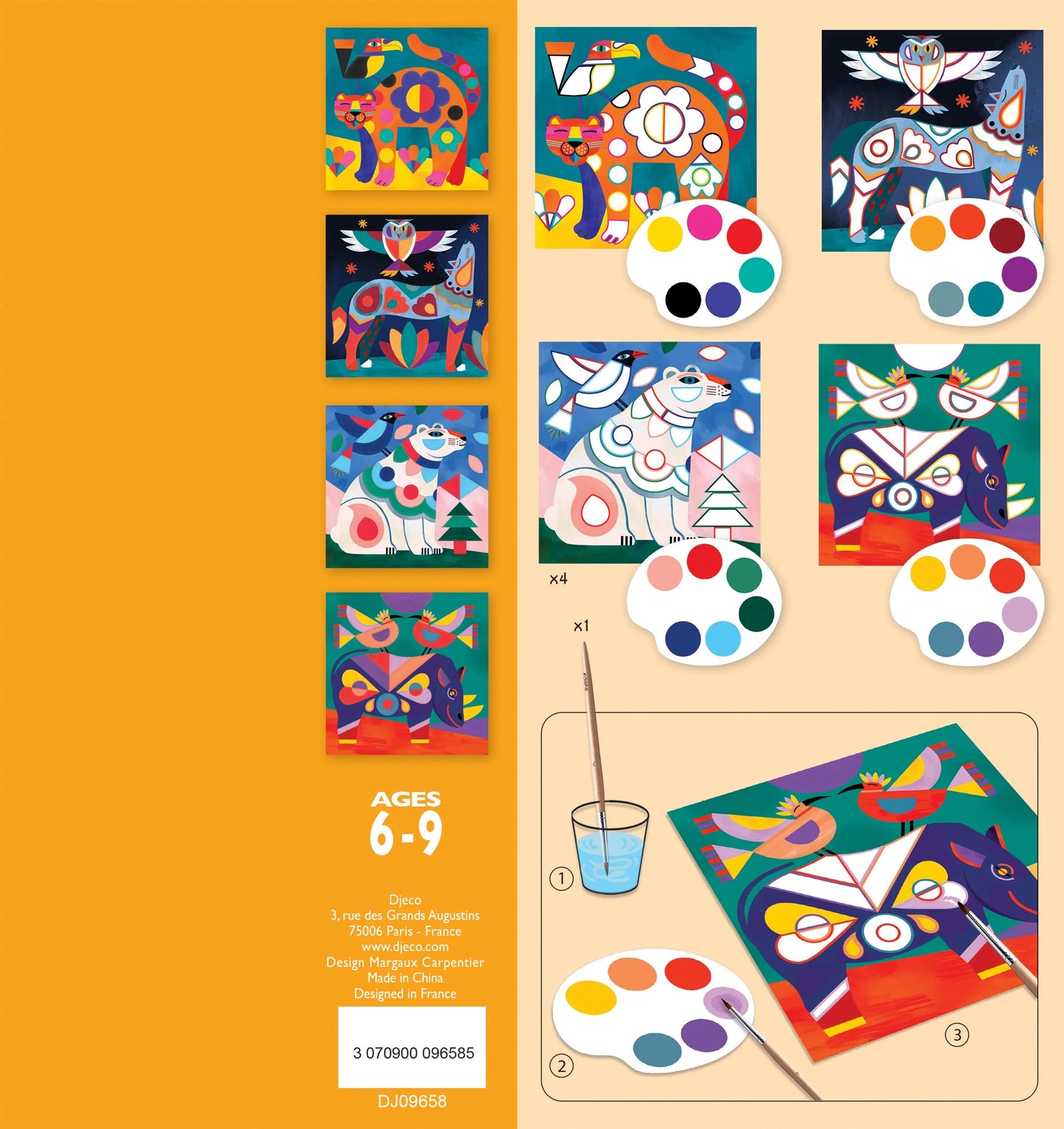 Fanciful Bestiary Surprise Watercolor Painting Set