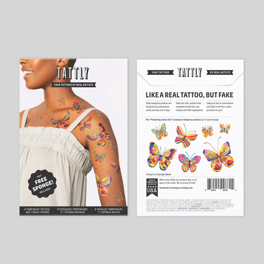 Fluttering Colors Tattoo Set