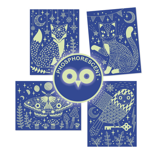 Glow-in-the-Dark Scratch Card Activity Set