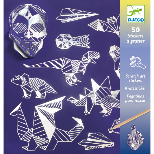 Iron Holographic Sticker Scratch Art Activity Set