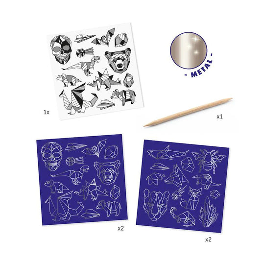 Iron Holographic Sticker Scratch Art Activity Set