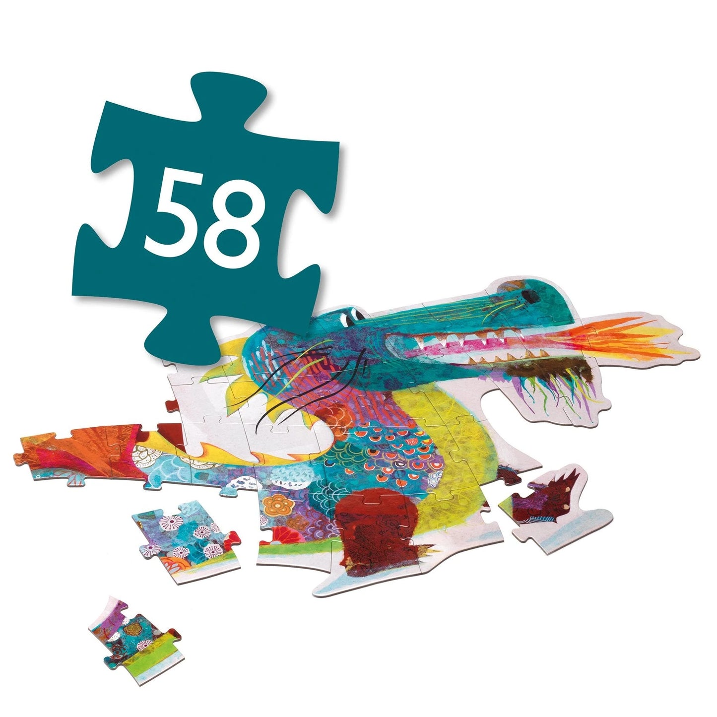 Leon The Dragon | 58 Piece Floor Puzzle