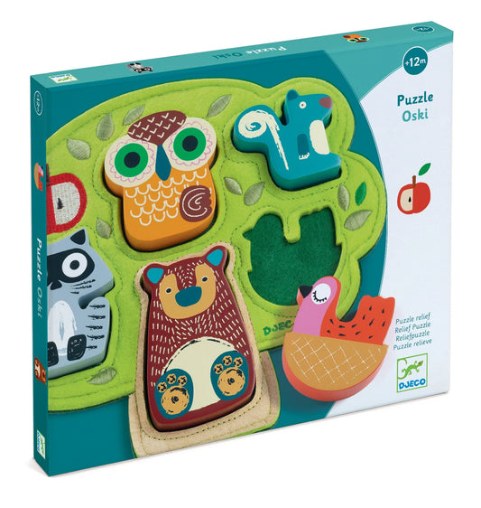 Oski Felt and Wood Puzzle