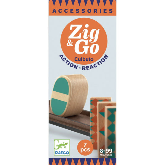 Zig & Go Culbuto | 7 pc Chain Reaction Accessory Set