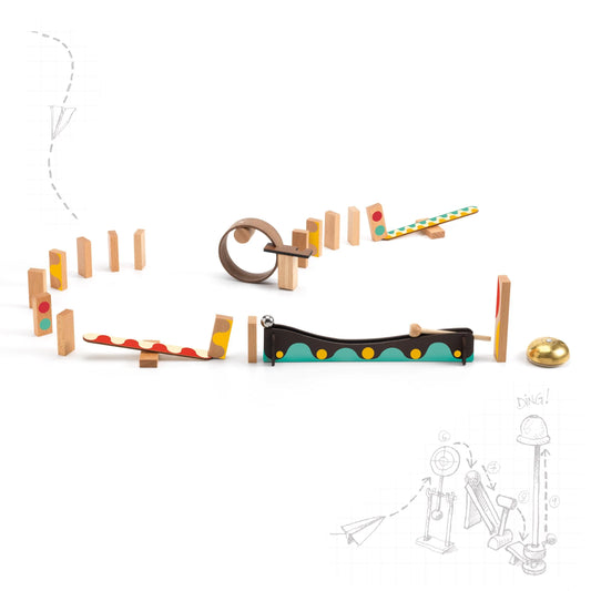 Zig & Go Dring | 25 pc Chain Reaction Construction Set