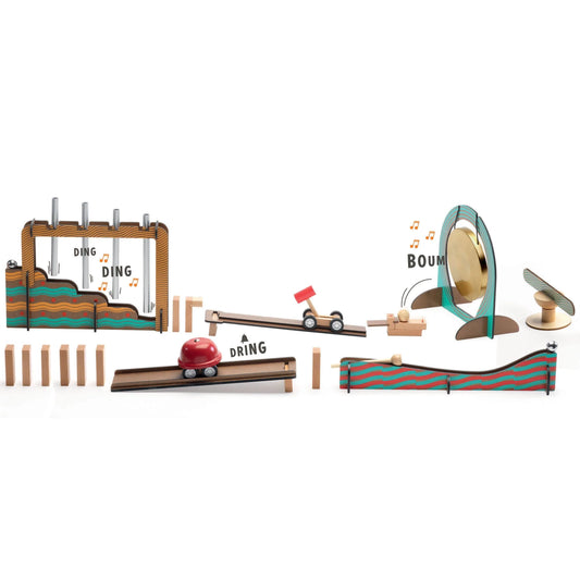 Zig & Go Music | 52 pc Chain Reaction Construction Set