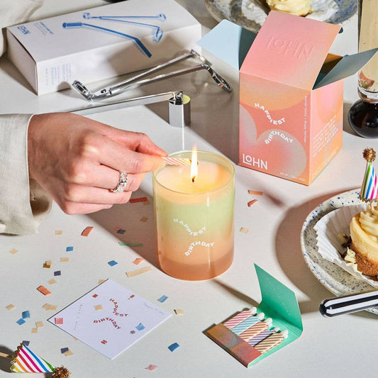 Happiest Birthday Candle | Champagne & Orange Zest