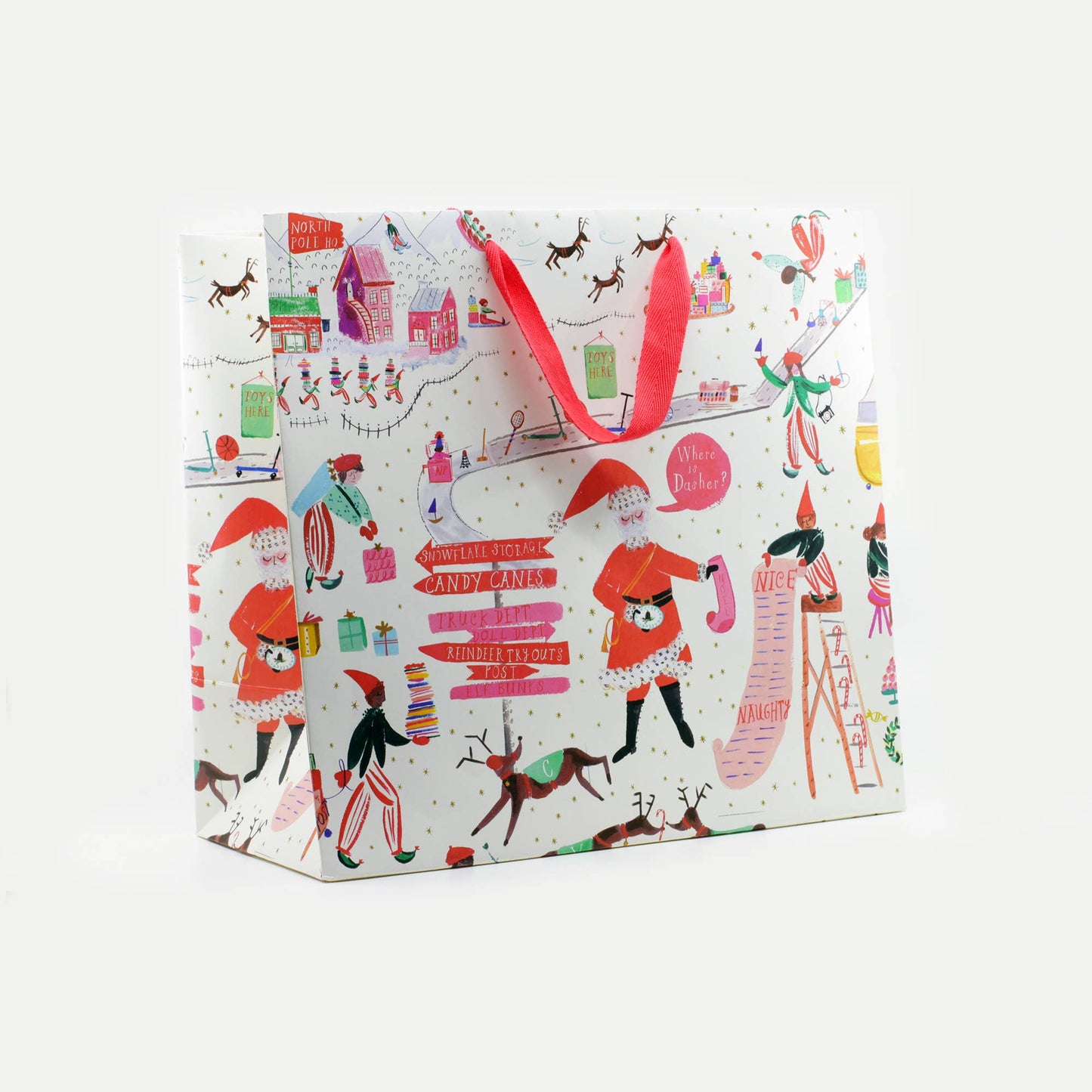 North Pole Headquarters | Large Gift Bag