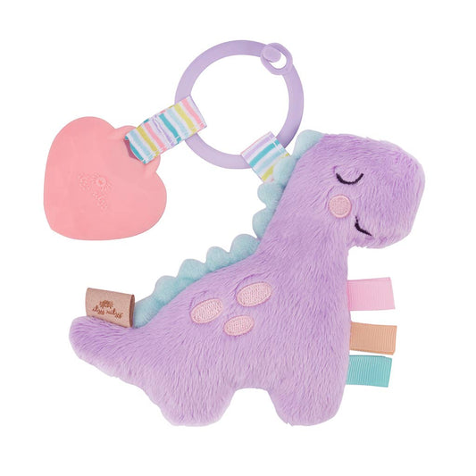 Lilac Dino Plush + Teether