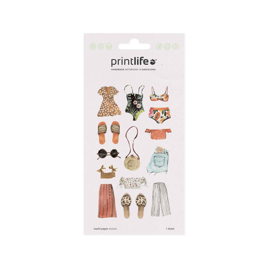 Washi Paper Stickers | Outfits - Boho Beach