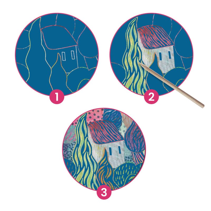 Inspired By Van Gogh | Scratch Art Set