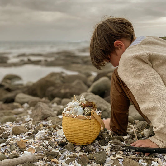 Blossom Basket Small | Mustard