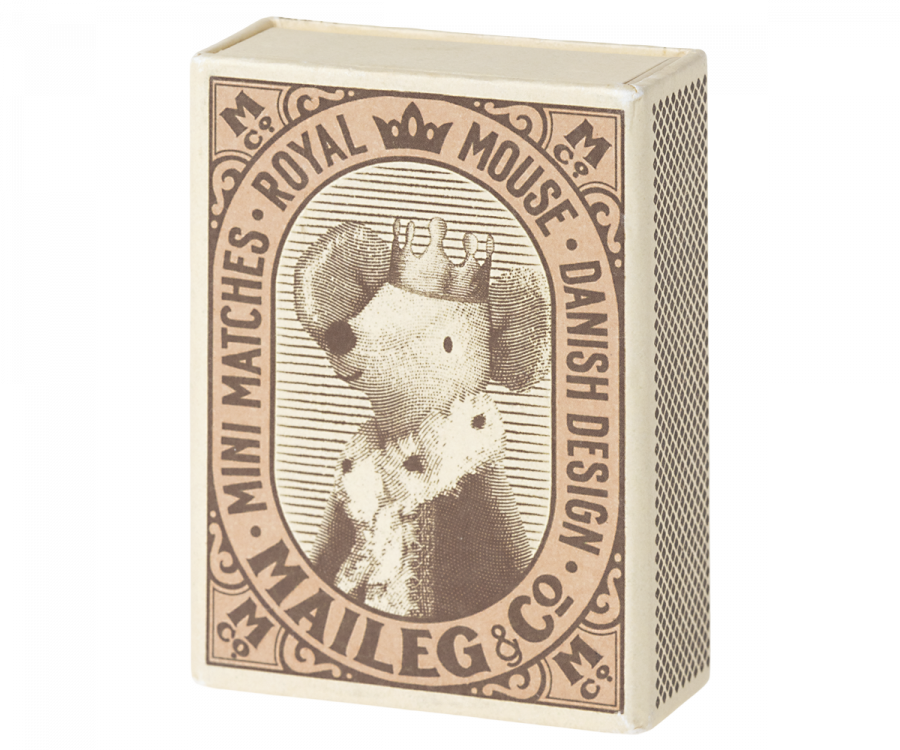 Sleepy/Wakey Baby Mouse in Matchbox | Rose