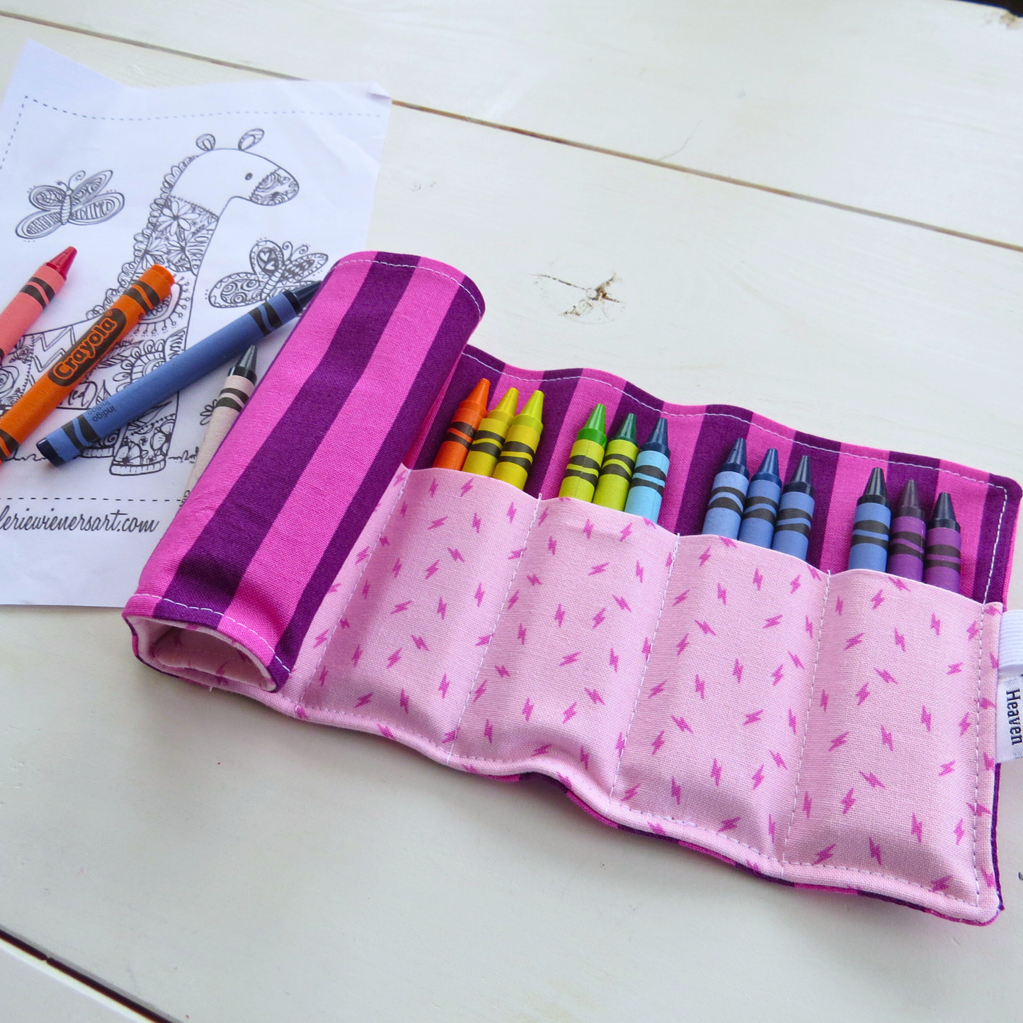 Fabric Crayon Roll-Up