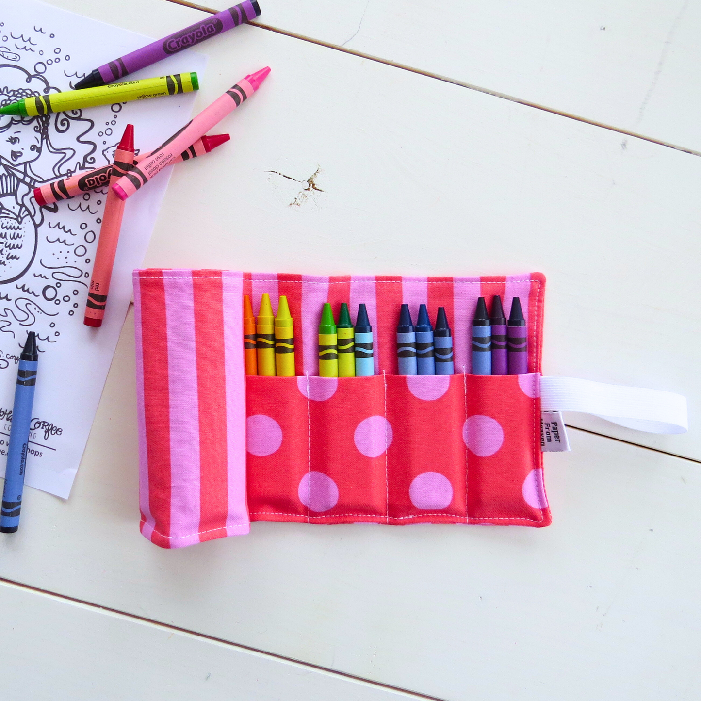Fabric Crayon Roll-Up