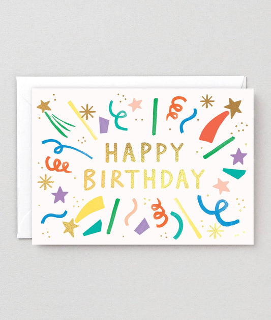 Happy Birthday Confetti Burst Card
